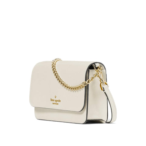 kate spade crossbody purse for women Madison SMALL flap crossbody, Meringue, Small