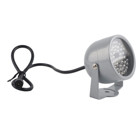 48 LED Infrared Night Vision Light, DC 12V 1A Waterproof Camera Lights 20m LEDs IR Illuminator Dustproof Illumination Lamp Smart Photography Infrared Floodlight for Outdoor Indoor Security Cameras