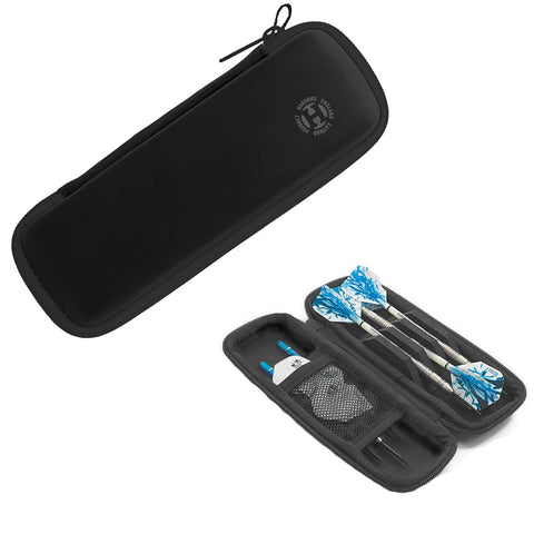 Harrows Darts Blaze Darts Wallet | Darts Case Holds 3 Assembled Darts and Accessories | Protective EVA Material | Professional Darts Accessories (Black)