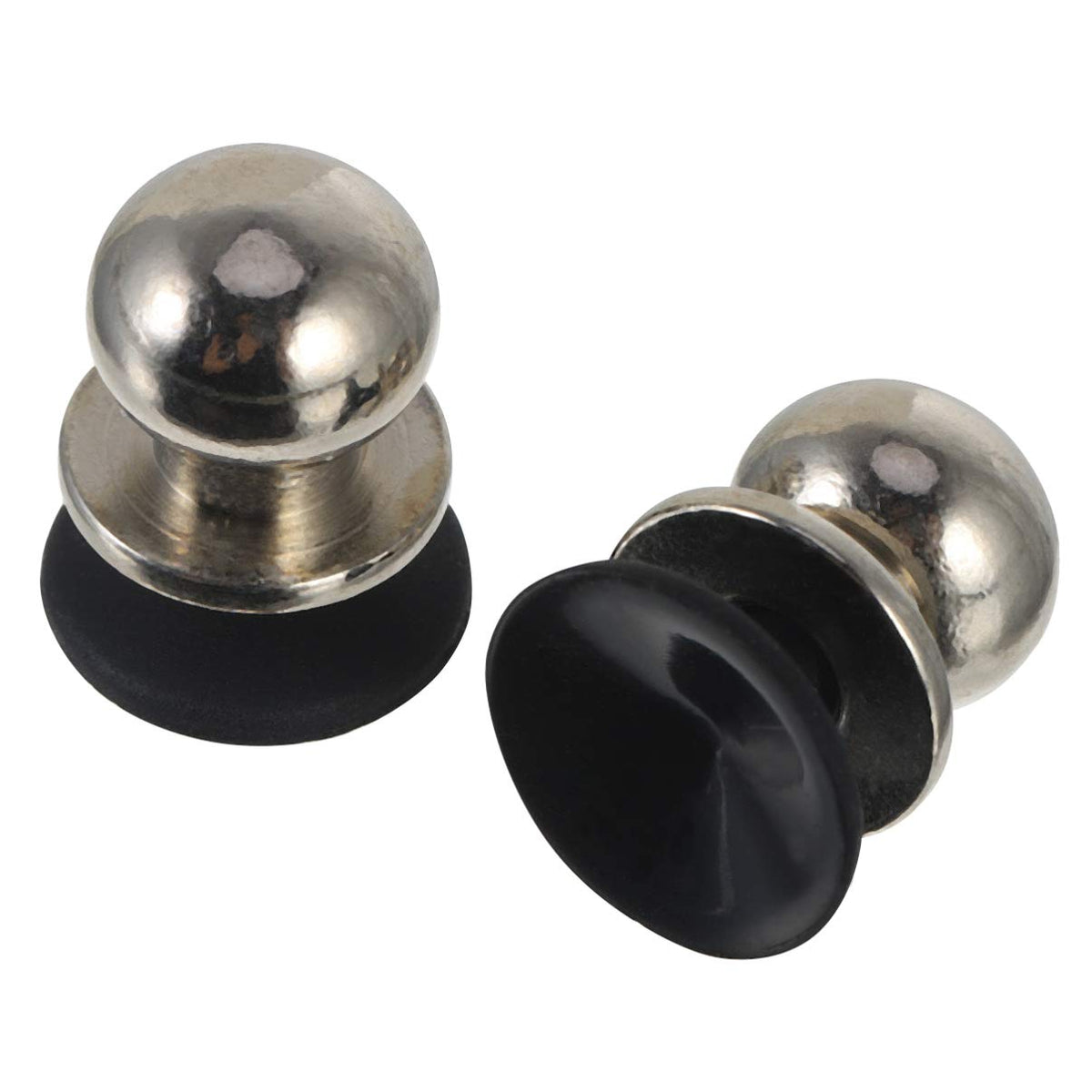 Hemobllo 2Pcs Mobile Phone Game Joystick Game Controller Metal Tablet Touch Screen Joypad Game Controller Game Trigger Press Assistant Button for Gift (Silver)