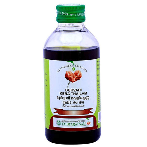Vaidyaratnam Ayurvedic, Durvadi kera thailam, 200 ml (Pack of 2)| Ayurvedic Products | Ayurveda Products | Vaidyaratnam Products