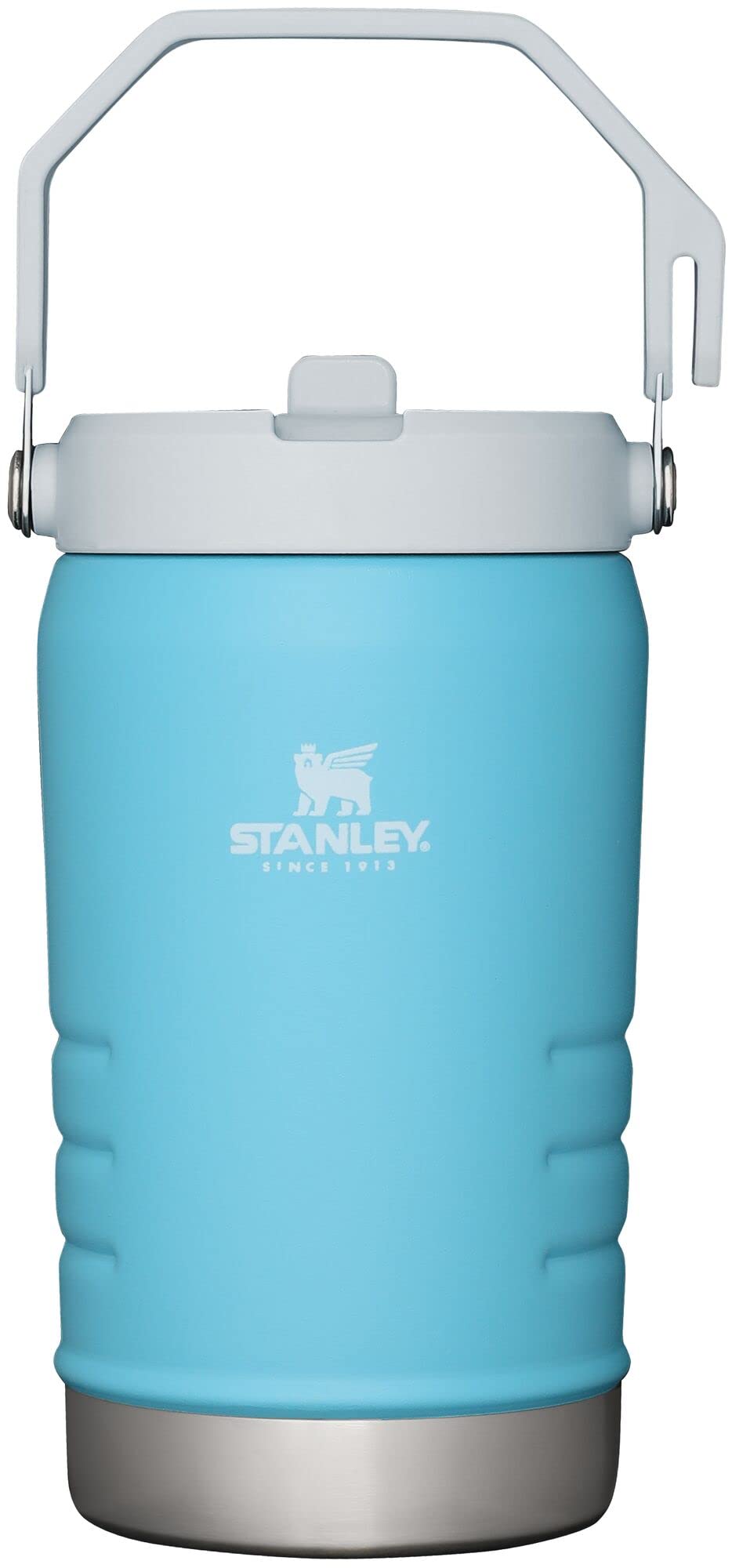 Stanley IceFlow Stainless Steel Water Jug with Straw, Vacuum Insulated Water Bottle for Home and Office, Reusable Tumbler with Straw Leak Resistant Flip, Pool, 40OZ