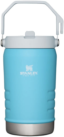 Stanley IceFlow Stainless Steel Water Jug with Straw, Vacuum Insulated Water Bottle for Home and Office, Reusable Tumbler with Straw Leak Resistant Flip, Pool, 40OZ