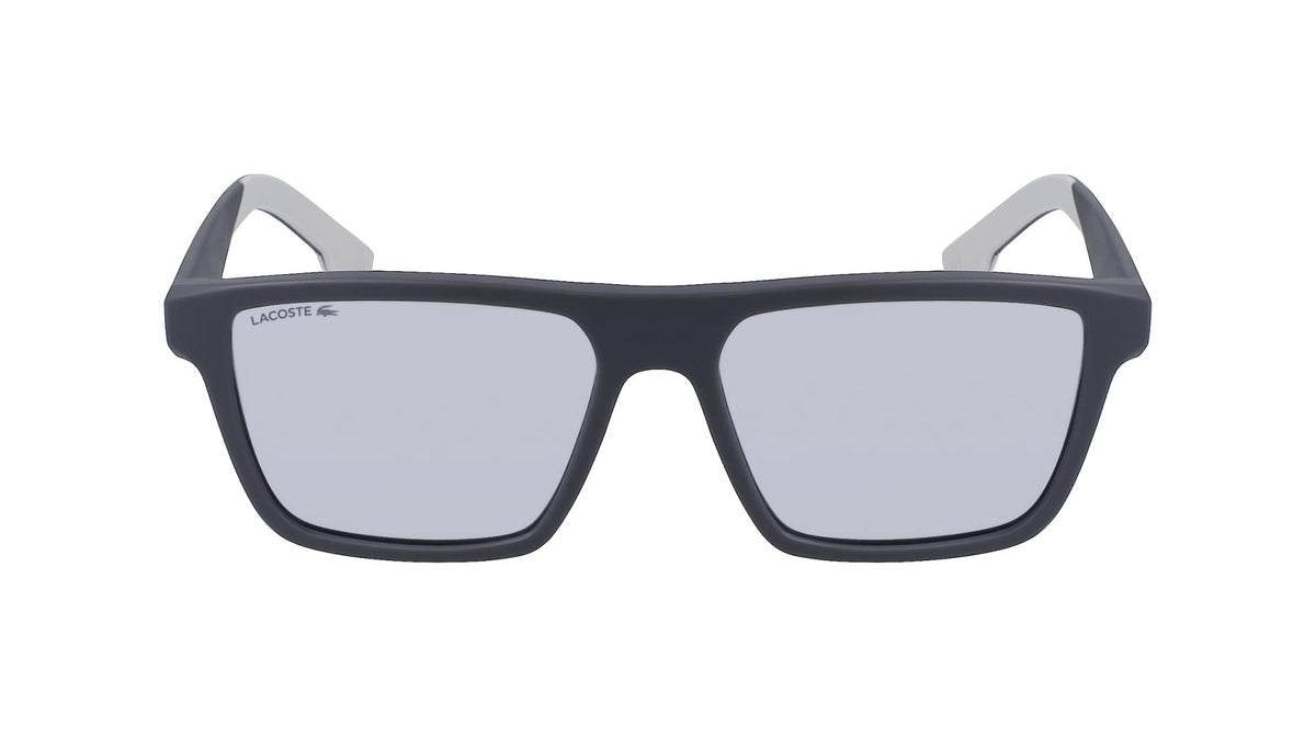 Lacoste Men's Sunglasses L998S - Matte Grey with Solid Grey Silver Lens