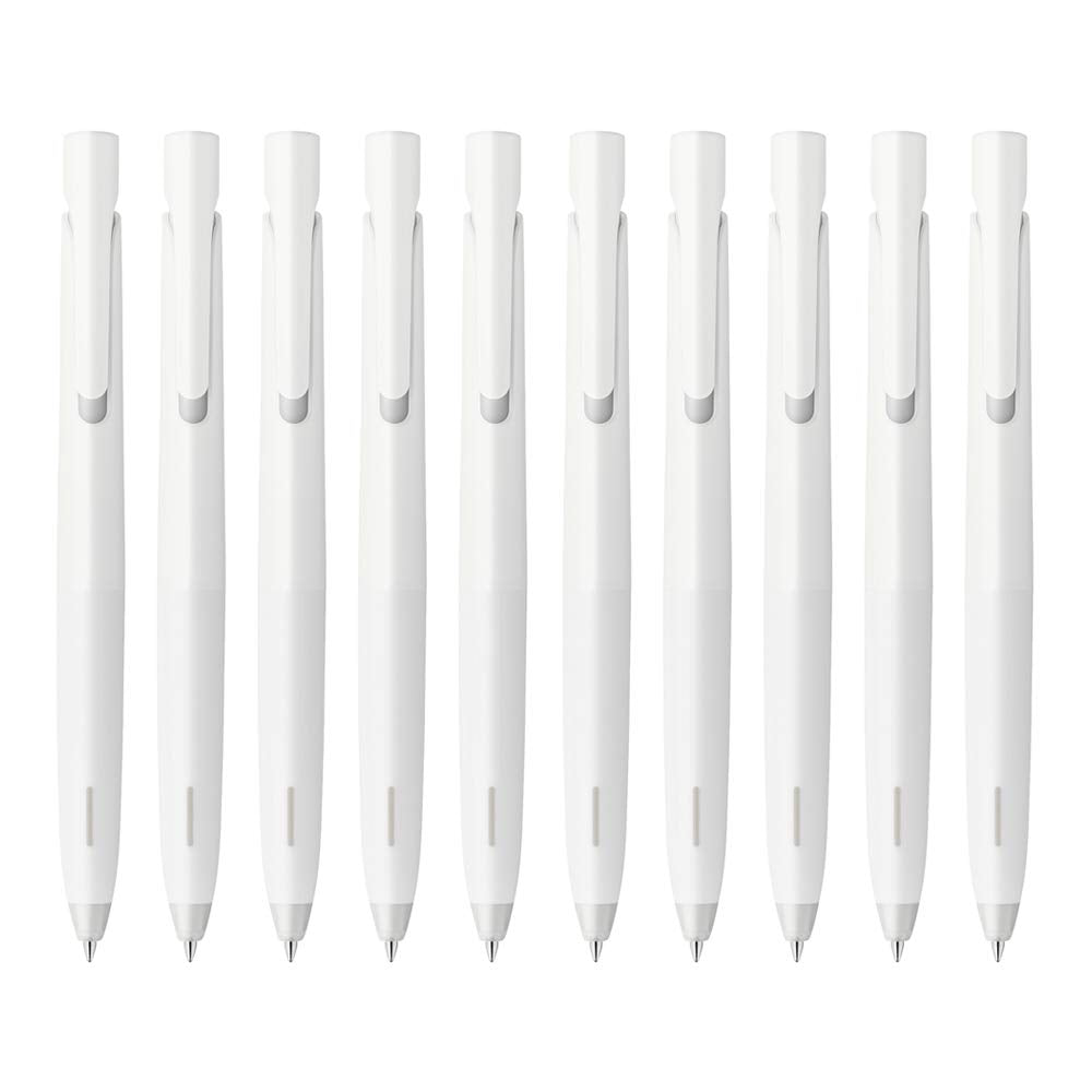 ZEBRA B-BAS88-W Permanent Ballpoint Pen Blen, 0.5, White Axis, Black Ink, 10 Pens