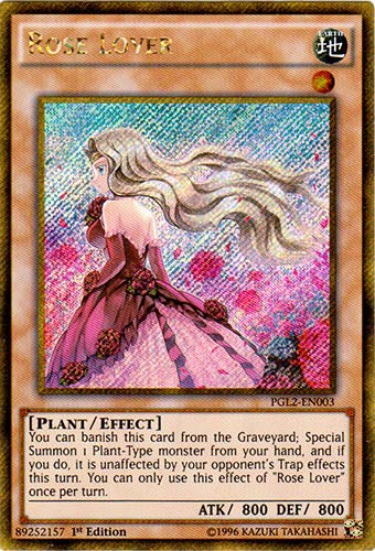 Yu-Gi-Oh! - Rose Lover (PGL2-EN003) - Premium Gold: Return of The Bling - Unlimited Edition - Gold Secret Rare