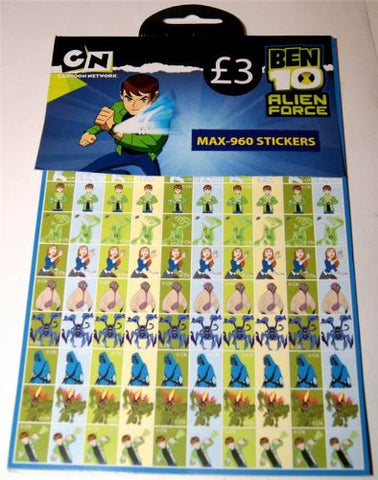 Ben 10 Alien Force 960 Stickers