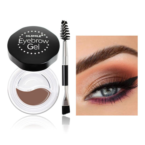 Eyebrow Gel Set - Eyebrow Cream + Clear Styling Eyebrow Gel, Waterproof Eyebrow Gel High Pigment Long Lasting Natural Eyebrow Makeup, suitable for everyone (05#)