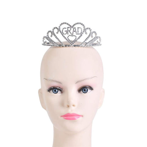 PRETYZOOM 3pcs Headdress for Graduation The Crown Gift Tiara Bling Decor Graduate Party DÃƒÆ’Ã‚Â©cor King and Prom Satin Sash Graduation Crown Shoulder Strap for Graduation Crown for Graduation Set