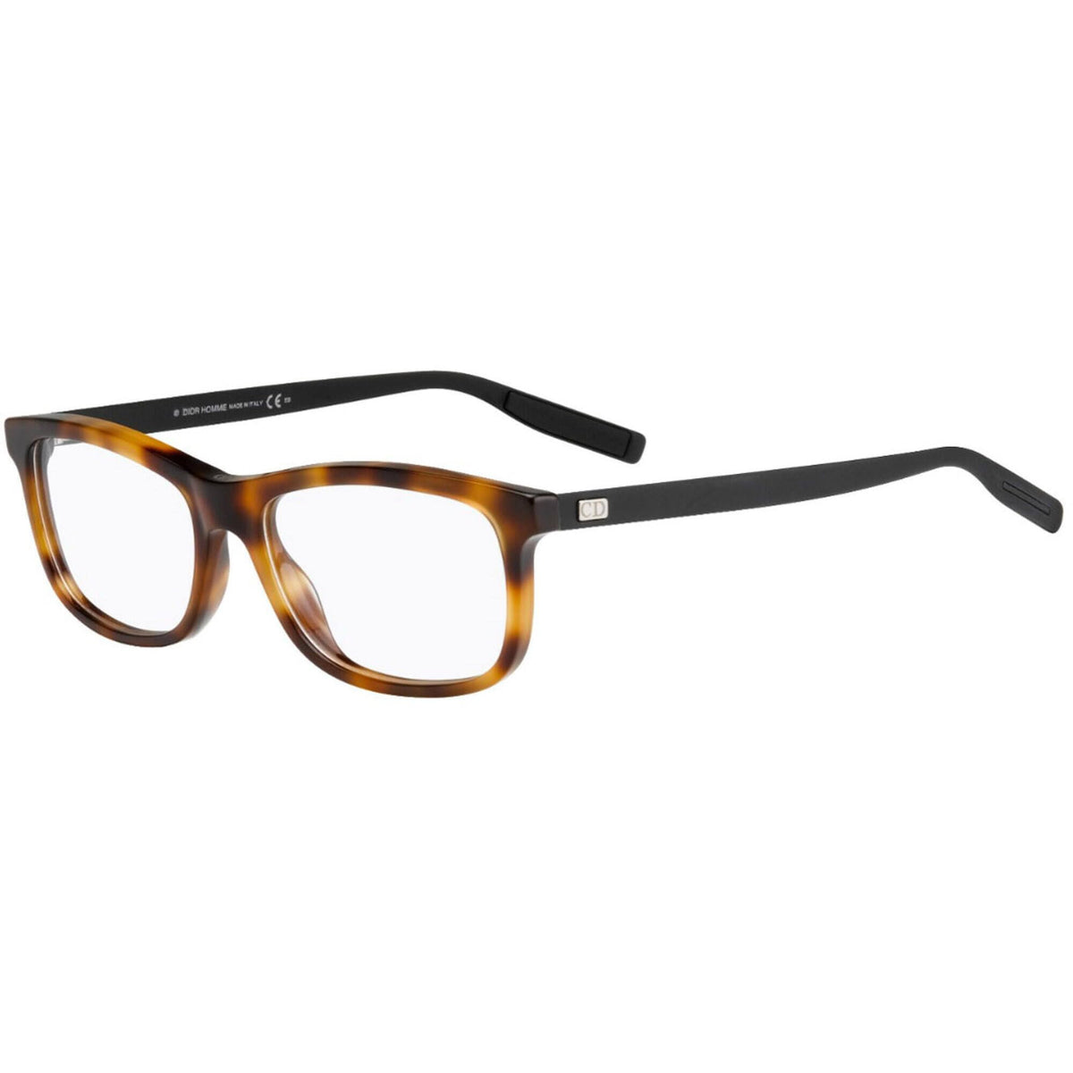 Dior Demo Rectangular Men's Eyeglasses BLACKT199F NEW 57