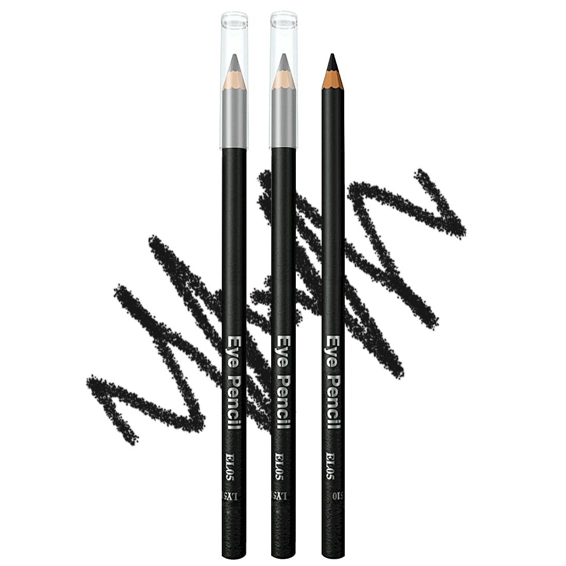 Generic Black Eyeliner Pencils #-0817025, Waterproof, Smudge-Proof, Long-Lasting, Suitable for Beginners
