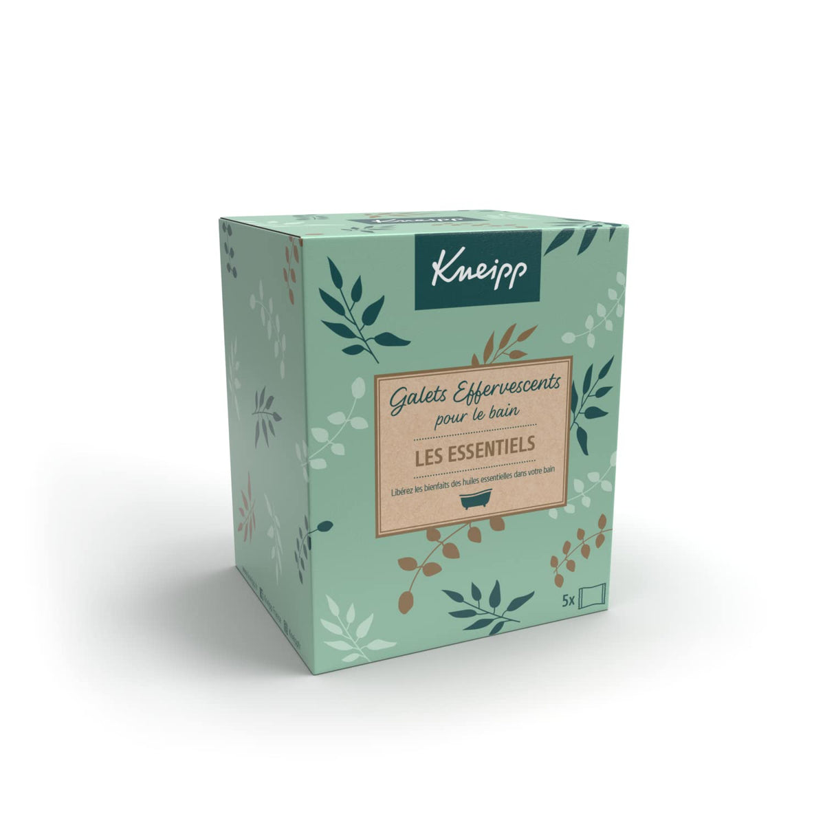 Kneipp Set of 5 Effervescent Bath Pebbles, Multi-Colour, 1 Unit