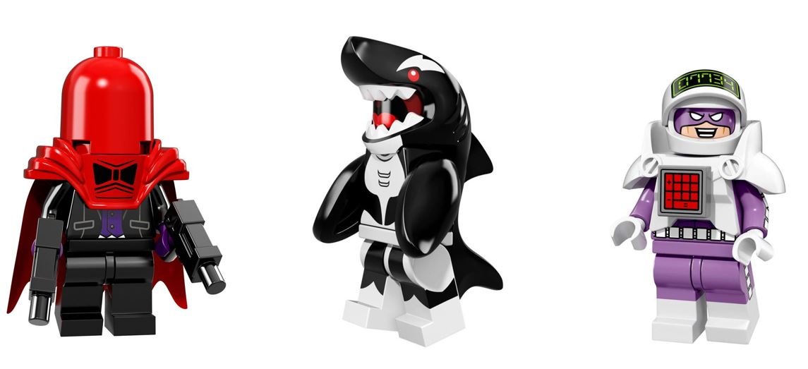 LEGO Orca, Red Hood, Calculator Minifigures Batman Figures