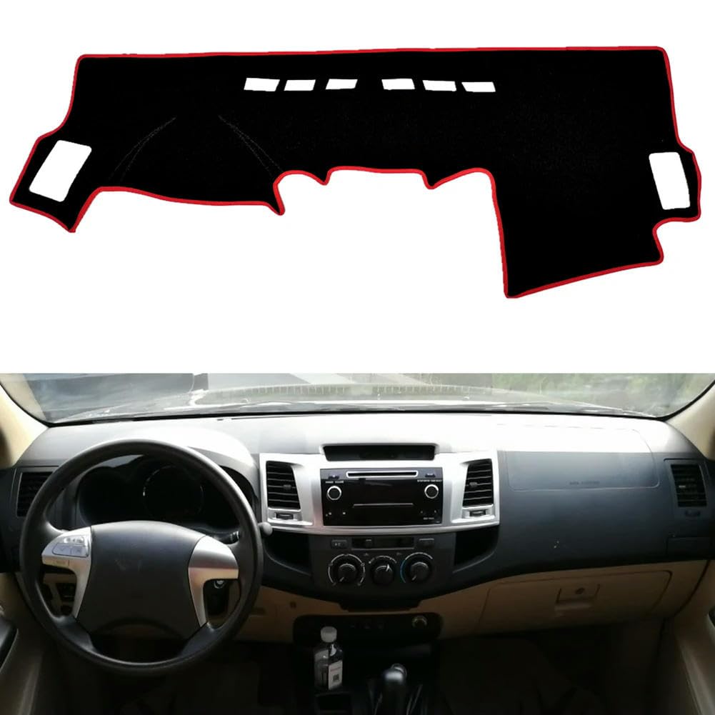 MHDFGSW Car Dashboard Cover Pad Mat For Toyota Hilux SW4 Fortuner 2005-2011 2012 2013 2014 2015 Dash Sunshield Carpet Rug Accessories