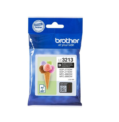 Brother LC3213BK - Black - original - ink cartridge - for Brother DCP-J572, DCP-J772, DCP-J774, MFC-J890, MFC-J895