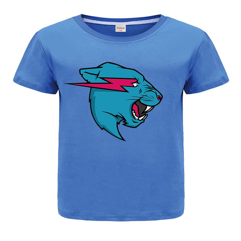 Forlcool YouTube Game Merch Boys Girls Tshirt Summer 100% Cotton Top tees (Blue,9-10Years(150))