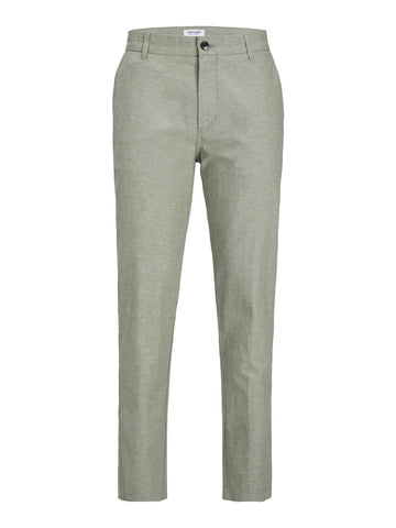 JACK & JONES Men's Jpstace Jjsummer Linen Blend Pant Sn Knitted Jumper, Green, 34 W/34 L