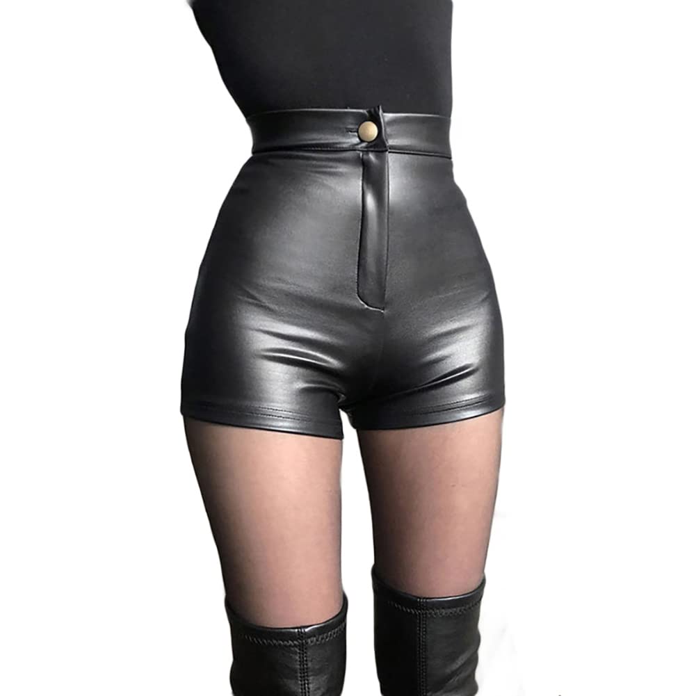 Women's Shorts Women Hotpants Festival Rave Pole Dance Outfit, Black 09, M