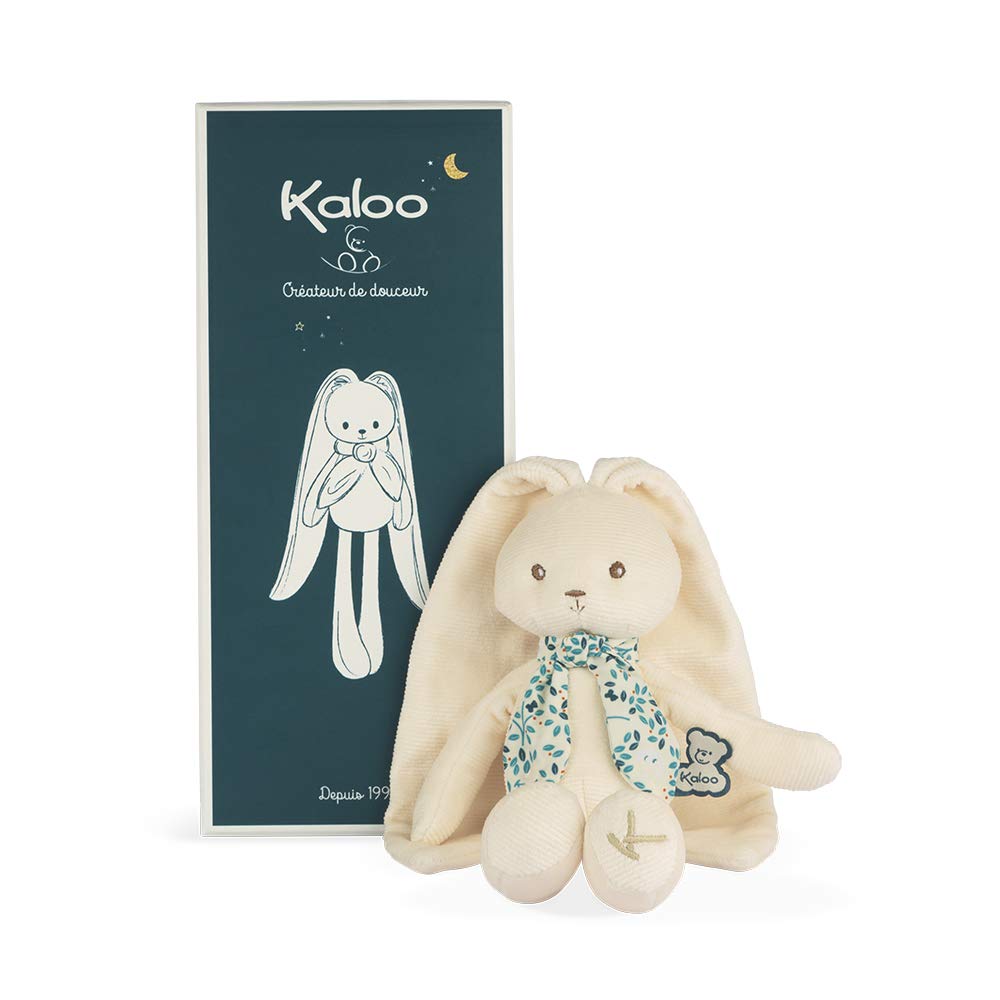 Kaloo Lapinoo My First Friend Corduroy Rabbit - Machine Washable - 10â€ Tall in Gift Box - Cream Ages 0+ - K969942