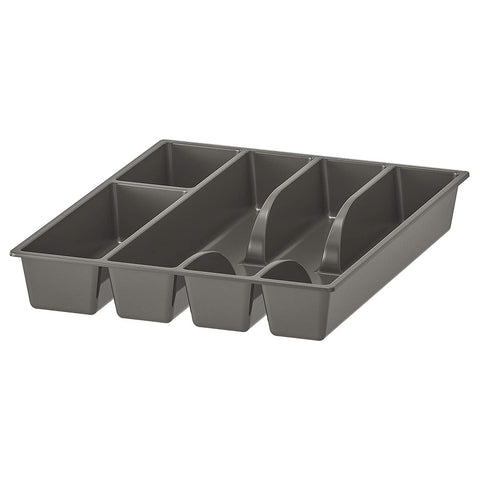Cutlery Tray, Grey, Kitchen Drawer Organizer Insert. 31x26 cm (12x10 "). Clever fittings inside drawers and cabinets keep things organised. SMACKER IKEA.