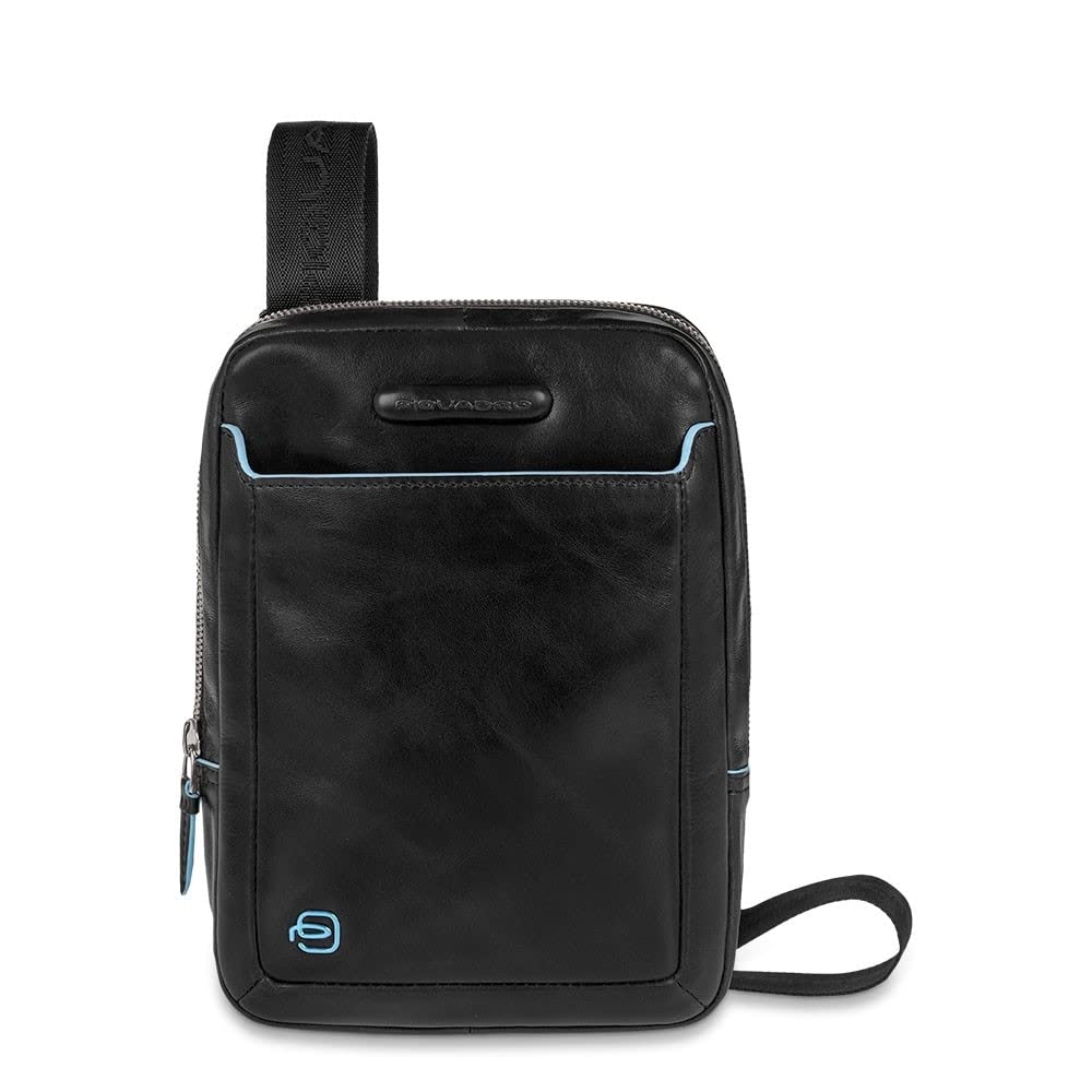 Piquadro Organized Shoulder Pocketbook with Ipadmini/ipadmini3 Compartment, Black, One Size