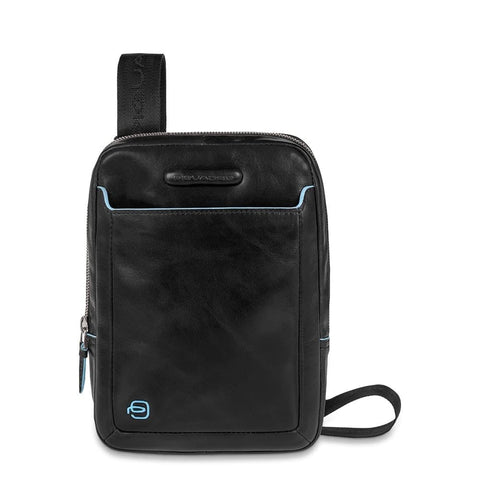 Piquadro Organized Shoulder Pocketbook with Ipadmini/ipadmini3 Compartment, Black, One Size