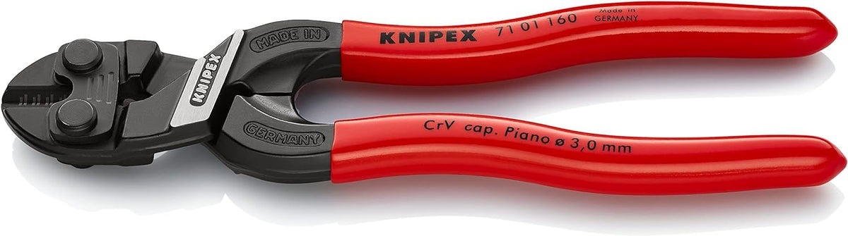 KNIPEX 71 01 160 CoBolt® S Compact Bolt Cutters plastic coated black atramentized 160 mm