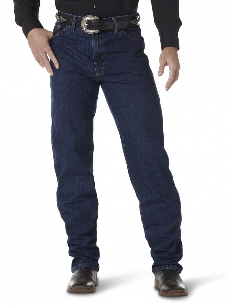 Wrangler Men's George Strait Cowboy Cut Original Fit Jean, Dark Stone, 29W x 30L