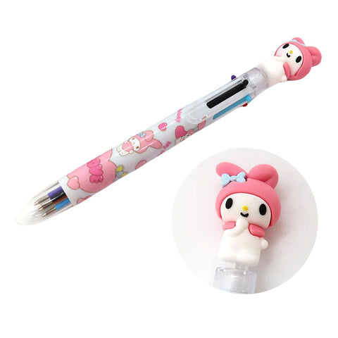 My Melody Multicolor Ballpoint Pen 1 Piece, Cute School Supplies with 6 Colors, Ideal for Office, and Party Favors - Kawaii Pens