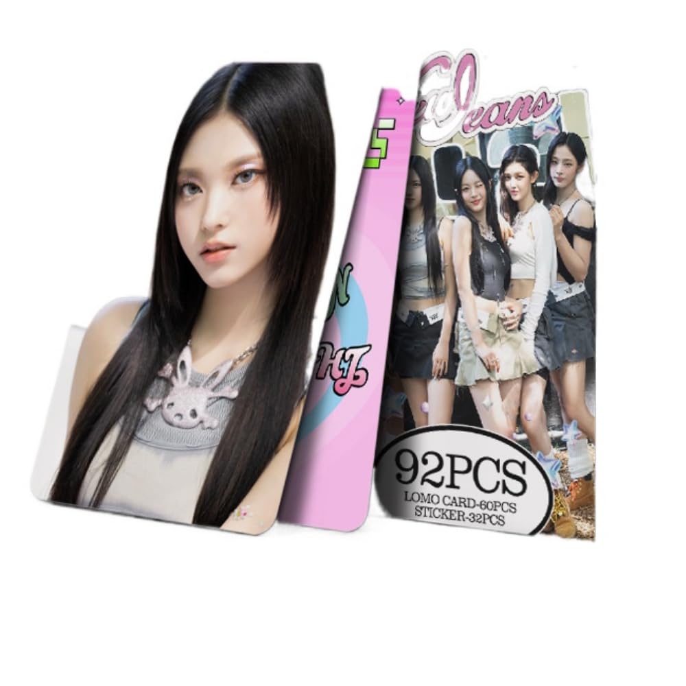 92 Korean stars bulletproof teenager 10Th BP SK TWICE peripheral photo cards double-sided LOMO cards (9483-NEWJEANS)