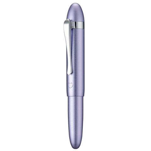 HONG DIAN M1 Fountain Pen Fine Nib, Purple & Submarine Shape Aluminium Short Mini Pocket Travel Pen