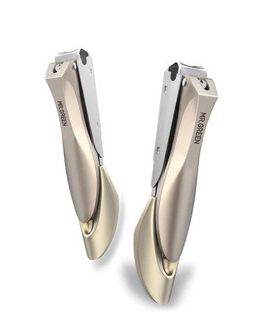 Nail Clippers Set for Thick Nails, Professional Nail Cutter with Catcher, Medical Grade Stainless Steel, Sharp and Durable Nail Clipper Kit for Men and Women, Bionics Design