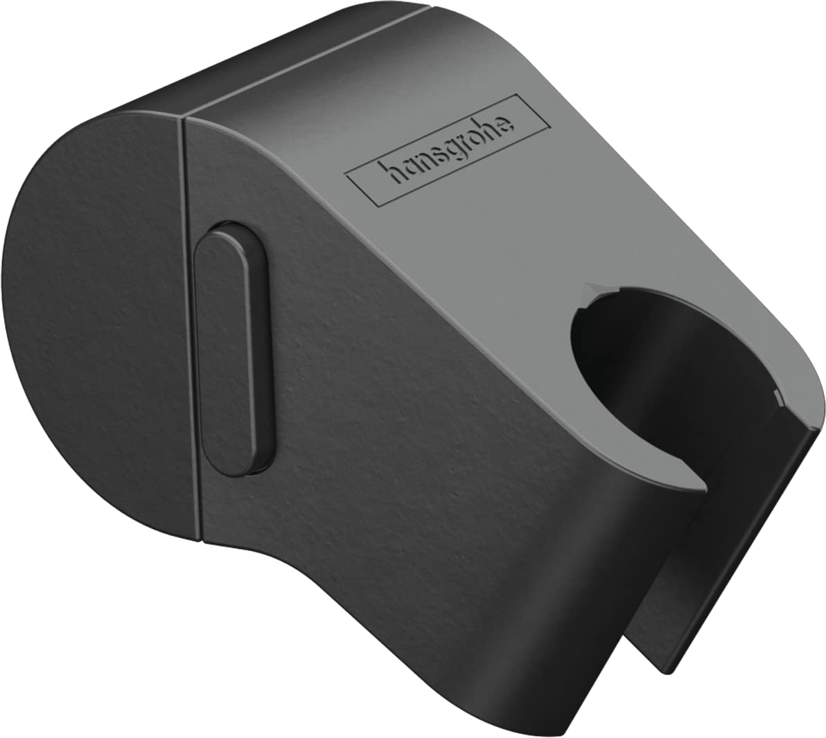 hansgrohe WallStoris Modern Handheld Shower Head Holder in Matte Black, 27917670