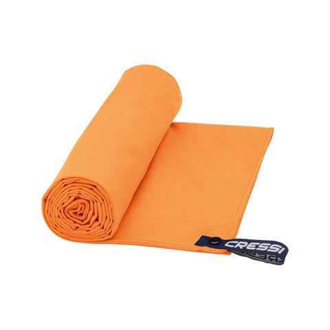 Cressi Unisex Adult Microfibre Fast Drying Beach Towel - Orange, 90 x 180 cm