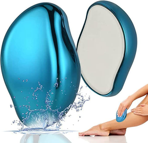 PRUVAVE Crystal Hair Remover for Women and Men, Magical Physical Hair Eraser, Reusable & Washable, Painless Exfoliation Hair Removal Stone Tool for Arms/Legs/Back - Fast & Easy to use Portable