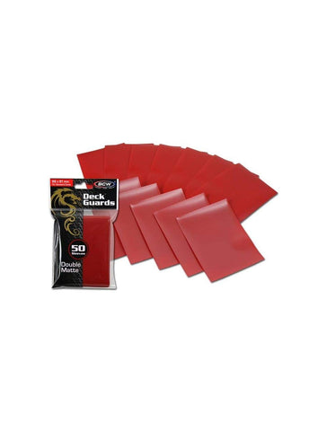 600 Red Double Matte Deck Guard Card Sleeves - Ultra Protectors - MTG