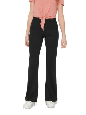Only Women's ONLFEVER Stretch Flaired Pants JRS NOOS Pants, Black, XX-Small/30