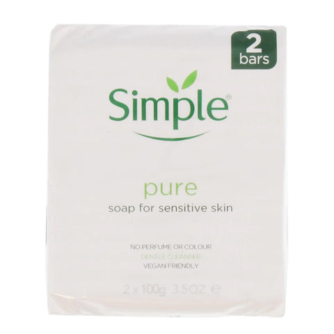 Simple Soap Bar 125g Twin Pack x 4 Packs by Simple