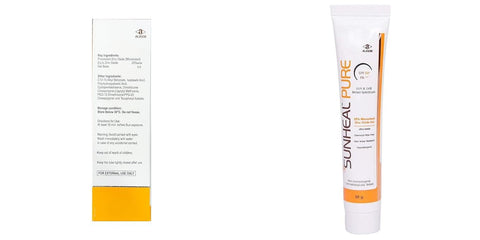 Sunheal Pure UVA & UVB Broad Spectrum SPF 50+ Sunscreen Gel PA+++ | Net Weight 2 * 30g | Pack of 2