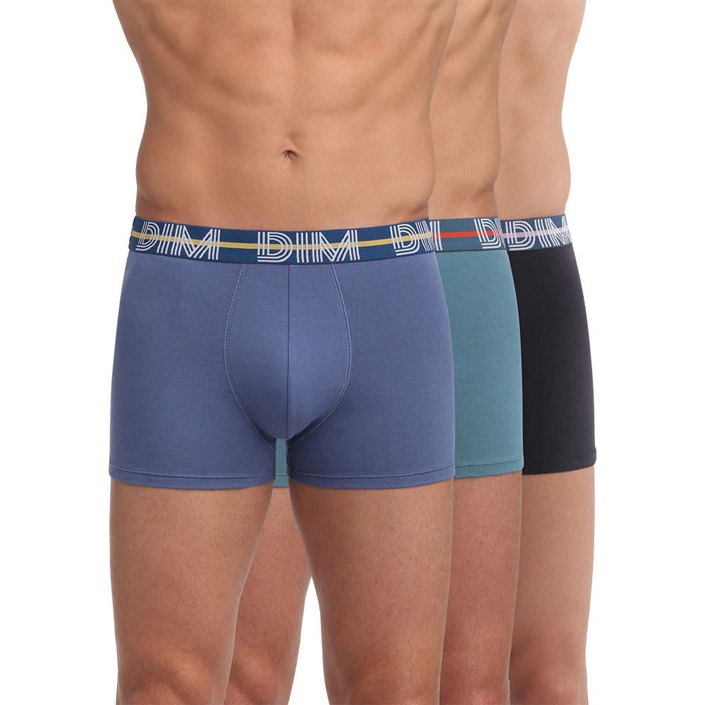 dim Bo Powerful X3 Boxer Shorts Men Blue/Green/Black - EU M (T3) - Boxer Shorts Underwear