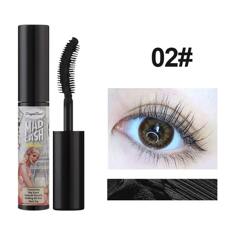 6 Color Mascara Waterproof Fast Dry Eyelashes Curls Extension Make-Up Eyelashes Blue Green Purple Black White Brown Mascara for Women Cruelty Free Vegan Eye Makeup