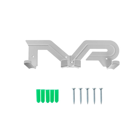 (1 Set) Orzero VR Wall Mount Stand Compatible for Quest 3, Quest 2, Quest, Rift, Rift S, Pico 4, Valve Index, HTC Vive VR Headset, Controller Hook Display Holder - White