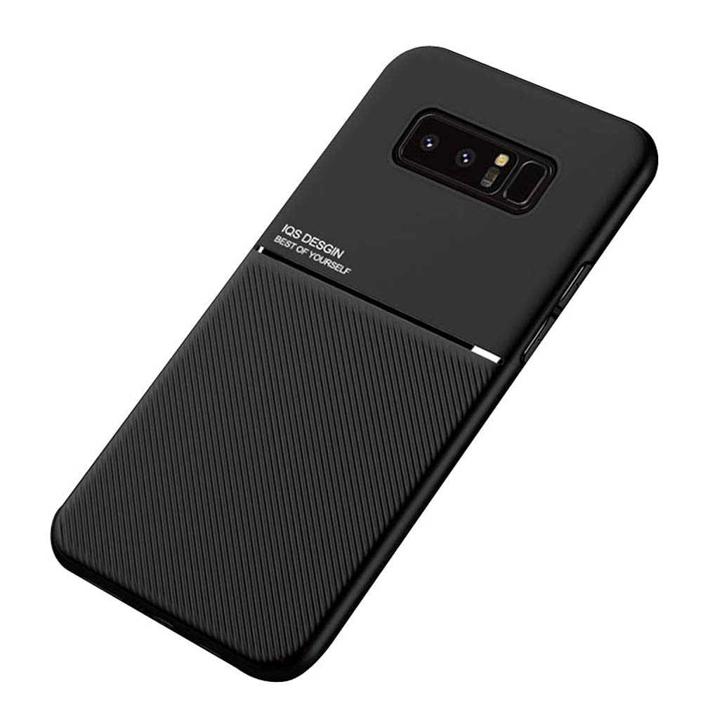 Kepuch Mowen Case Cover Bumper Built-in Metal Plate for Samsung Galaxy Note 8 - Black