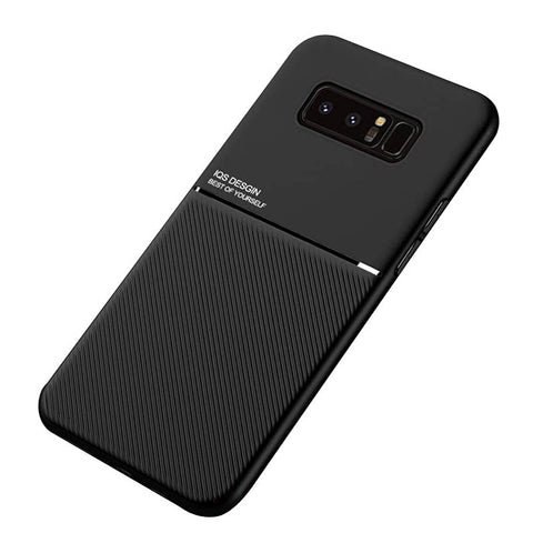 Kepuch Mowen Case Cover Bumper Built-in Metal Plate for Samsung Galaxy Note 8 - Black