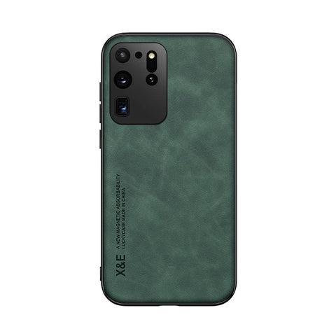 Kepuch Silklike Case for Samsung Galaxy S20 Ultra/S11+ - Cover Bumper Built-in Metal Plate for Samsung Galaxy S20 Ultra/S11+ - Green