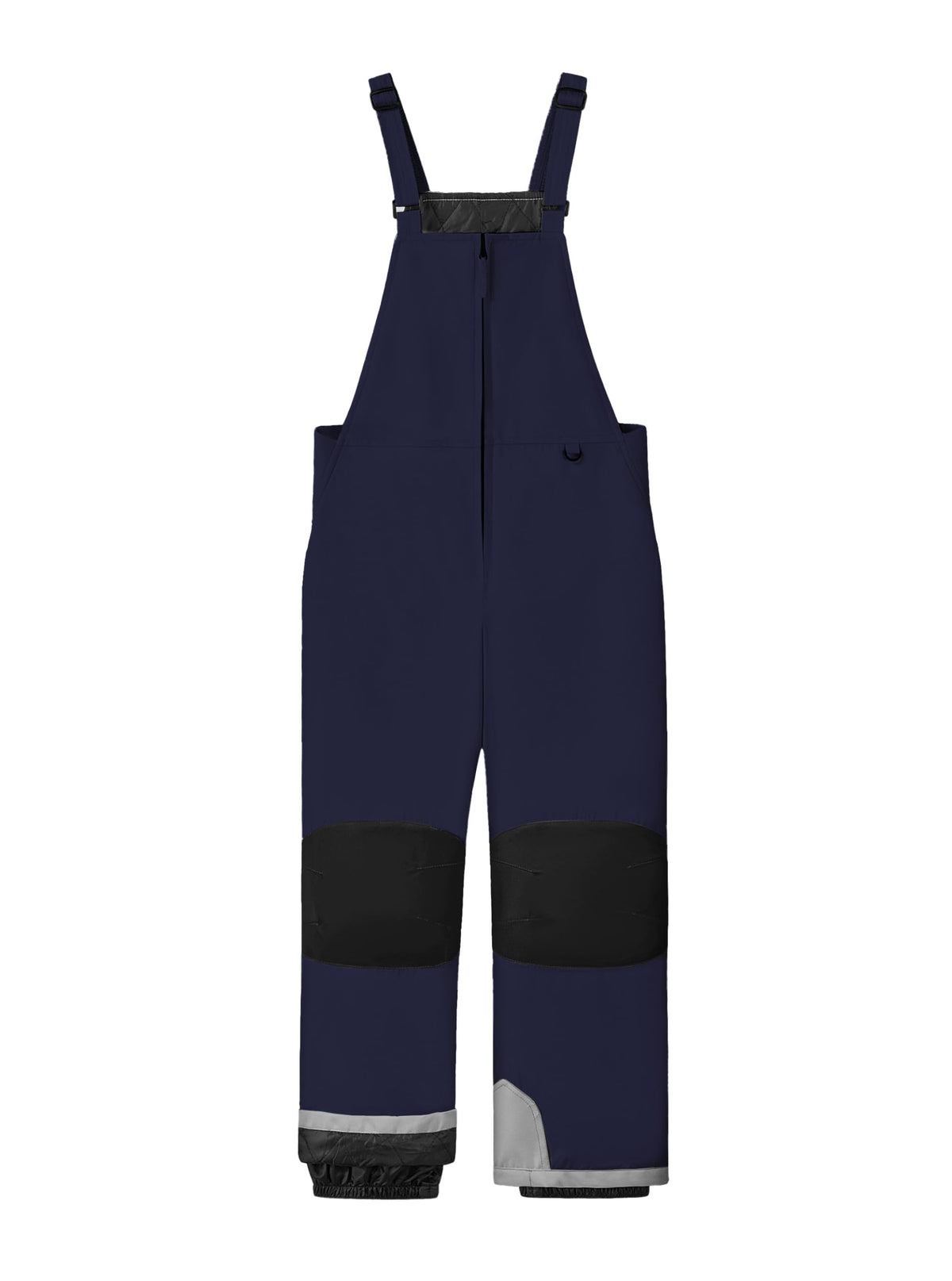 WULFUL Kids Ski Bib Pants Waterproof Boys Girls Winter Snow Pants Navy