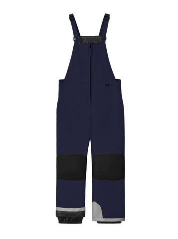 WULFUL Kids Ski Bib Pants Waterproof Boys Girls Winter Snow Pants Navy
