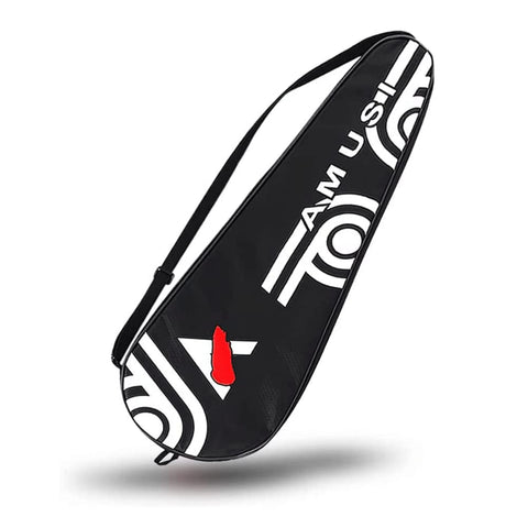XGOPTS Thicken Badminton Racket Bag Single Shoulder Racket Case 2 Racquet Tennis Racket Cover Holder Bag Waterproof Padded Racket Carrying Bag Outdoor Sports Storage Bag for Men, Women, Youth