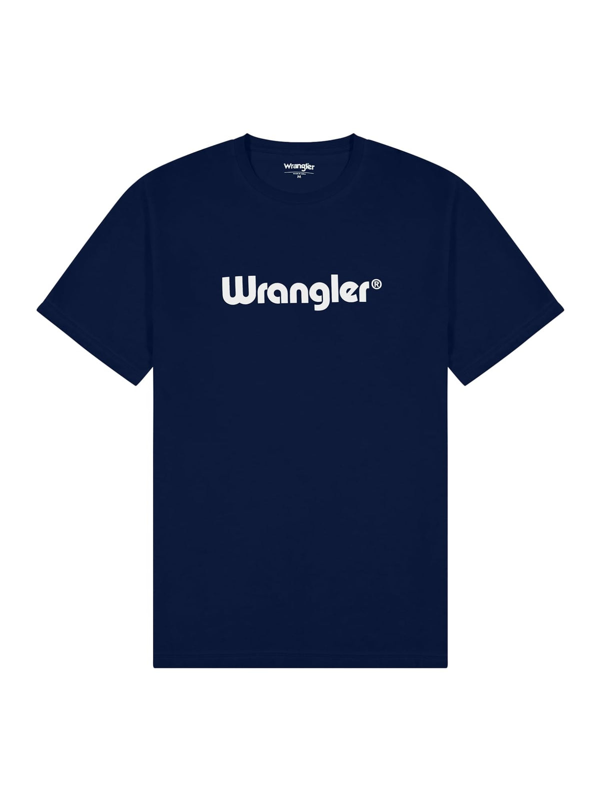 Wrangler Men's Logo tee T-Shirt, Navy, M