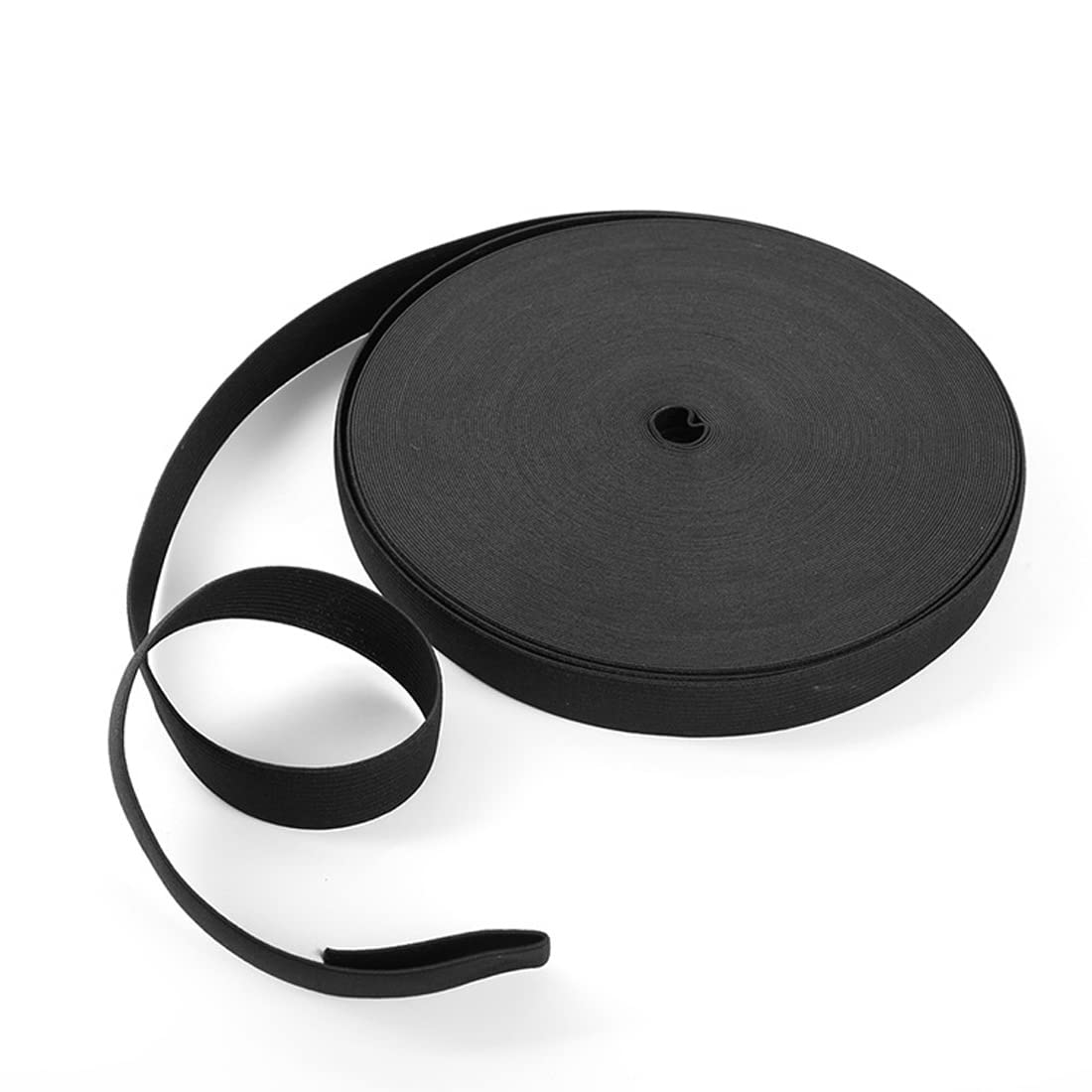 XPEX 1 Pack of Rubber Bands for Sewing, Black Elastic Bands for Sewing 20mm x 10m, Polyester Sewing Elastic Bands for Sewing Clothes, Trousers, DIY Elastic Bands for Home
